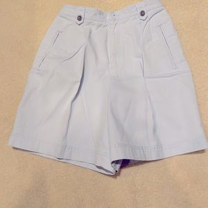 Liz Claiborne light blue shorts.